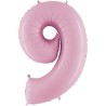 Globos Foil 40" (102cm) Numero 8 Rosa Pastel