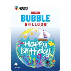 Globos de 22" Bubbles Birthday Playero