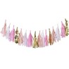 Tassel Rosa Blanco Y Oro