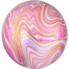 Globos Foil 16" ORBZ Marblez Rosa