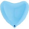 Globos Foil Corazones 36" Mate Azul