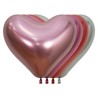 Globos 14" Corazones Reflex Surtido Cuatro