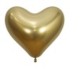 Globos 14" Corazones Reflex Dorado