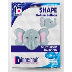 Globos Foil de 34" (86Cm) Elefante 3D