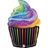 Globos de Foil 27" (69Cm) Cupcake Arcoiris