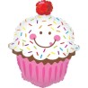 Globos Foil 31" (79Cm) Cupcake Sonriente