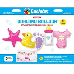 Globos Foil de 41" Guirnalda Baby Girl