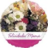 Globos de foil 17" (43Cm) Felicidades Mama Flores