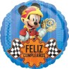 Globos foil 17" (43Cm) Feliz Cumple Mickey Racers