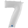 Globos Foil 40" (102cm) Numero 7 Blanco