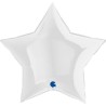 Globos Foil Estrella 36" Blanco Grabo