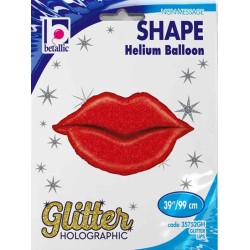 Globos Foil de 39" Labios Glitter Holo