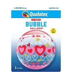 Globos de 22" Bubbles Corazones Conectados