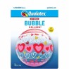 Globos de 22" Bubbles Corazones Conectados