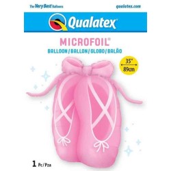 Globos de foil Supershape de 35" Zapatillas Bailarina Rosa