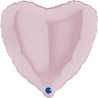 Globos Foil Corazon de 4" Rosa Pastel Grabo