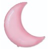 Globos de Foil Luna Creciente 35" x 24" Rosa Pastel