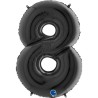 Globos Foil 40" (102cm) Numero 8 Negro