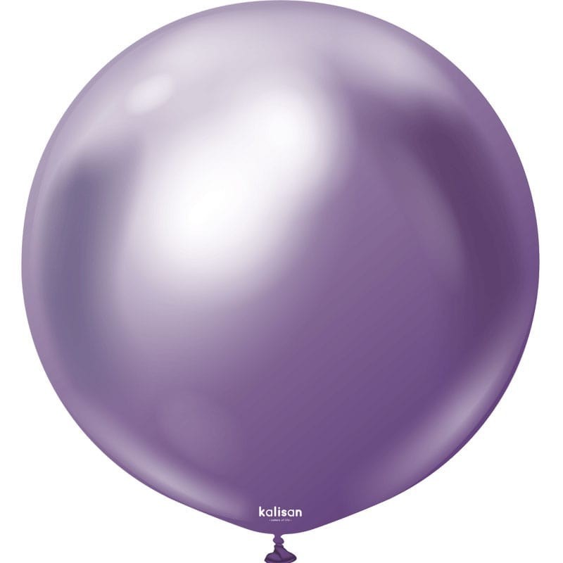 Globos Látex 24" Mirror Chrome Violeta Kalisan