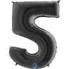 Globos Foil 40" (102cm) Numero 5 Negro