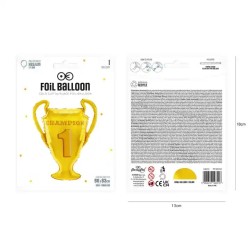 Globos de Foil de 83Cm Copa Champion Oro     www.globodeco.es