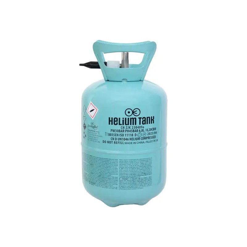 Bombona de Gas Helio desechable de 0.20 CBM     www.globodeco.es