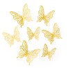 Adhesivos Mariposas efecto 3d Caladas Dorado   www.globodeco.es