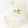 Adhesivos Mariposas efecto 3d Caladas Dorado   www.globodeco.es