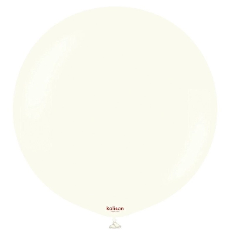 Globos Redondos de Látex de 18" Retro White      www.globodeco.es