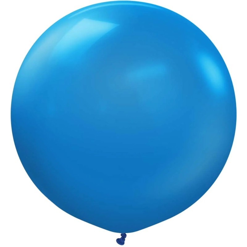Globos Redondos de Látex de 18" Standard Azul        www.globodeco.es