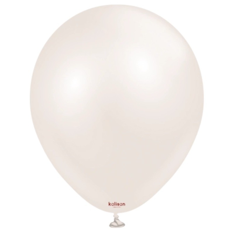 Globos Redondos de Látex de 5" Aura Beige Crema  www.globodeco.es
