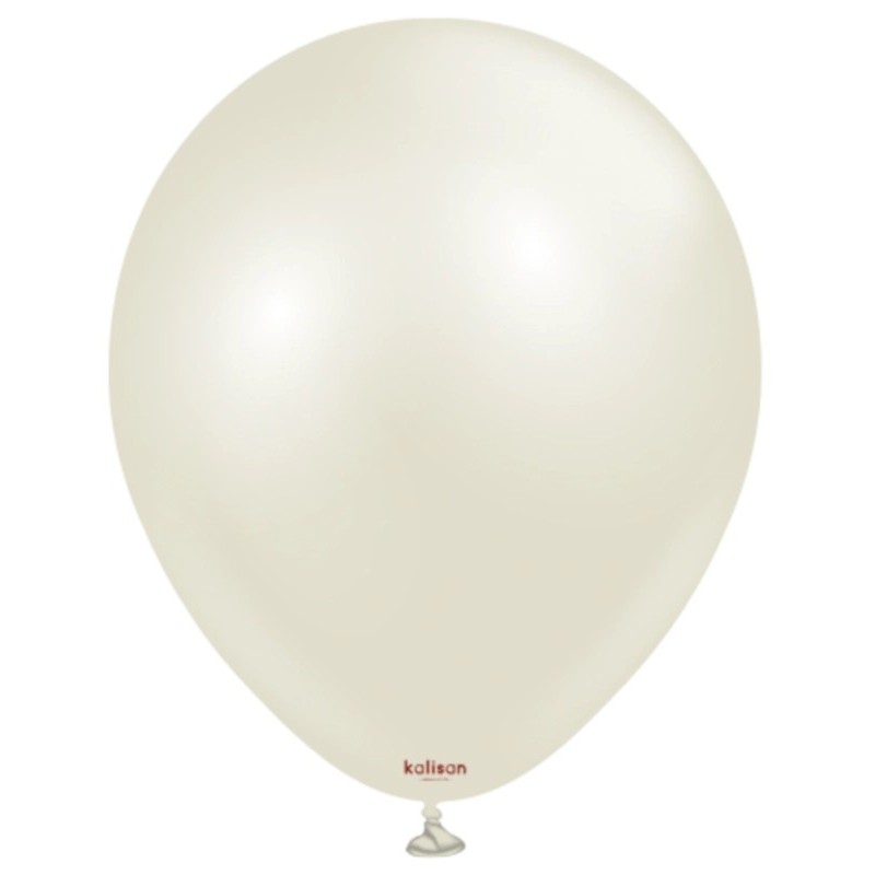 Globos de Látex de 12" Aura BLANCO MÁRFIL  Kalisan   www.globodeco.es