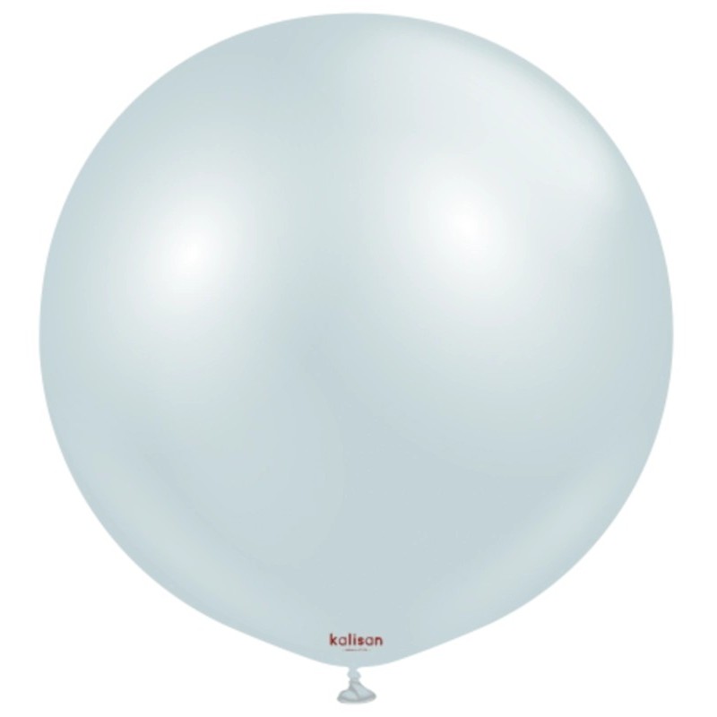 Globos de látex 3Ft  (100Cm)  Aura Azul Glaciar     www.globodeco.es