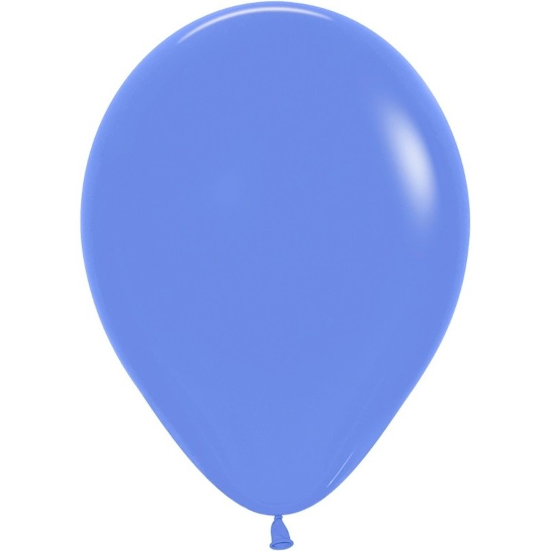Globos Redondos Látex 11" Fashion Solido Azul Hortensia www.globodeco.es