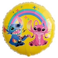 Globos Foil Redondos de 17" (43Cm) Lilo & Stitch    www.globodeco.es