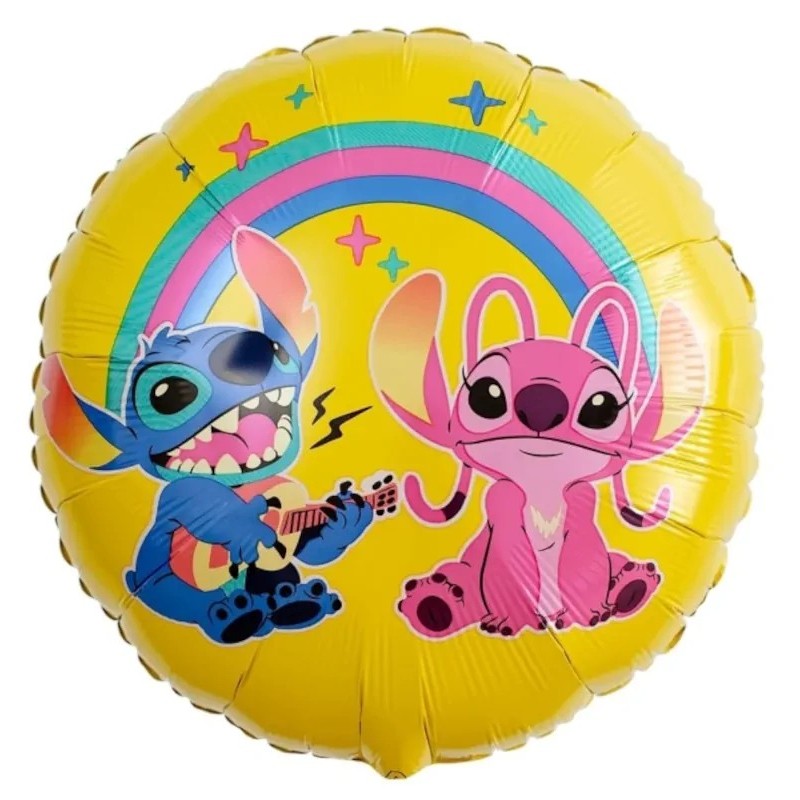Globos Foil Redondos de 17" (43Cm) Lilo & Stitch    www.globodeco.es