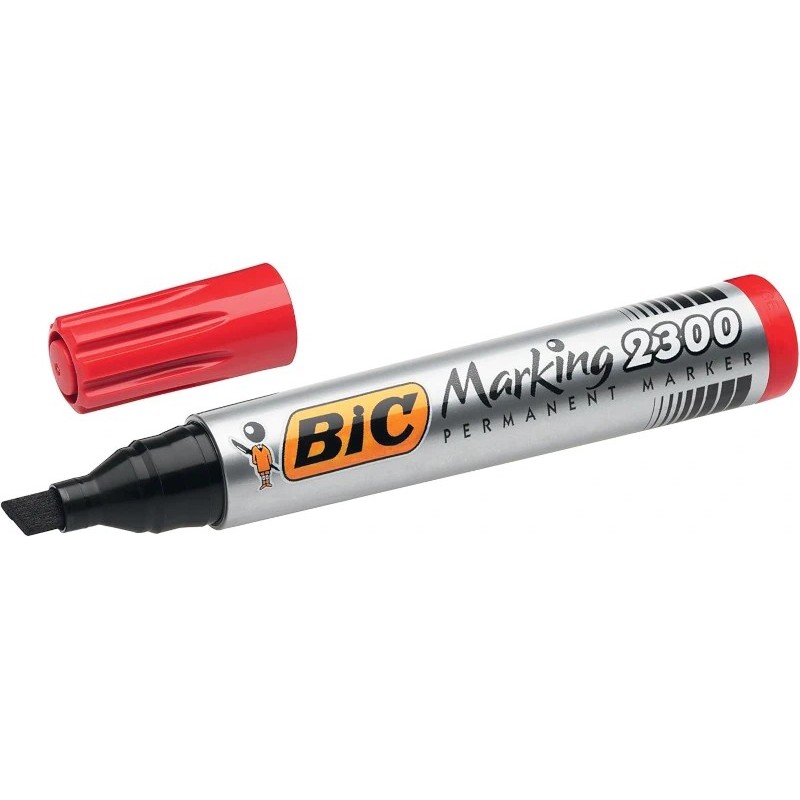 Marcador Permanente BIC Marking 2300 Rojo  www.globodeco.es