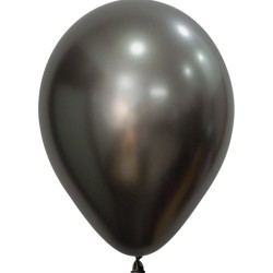 Globos Sempertex Redondos 11" Silk  Gris Medianoche  www.globodeco.es