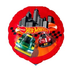 Globos Redondos de Foil de 18" (45Cm)  Hot Wheels   www.globodeco.es