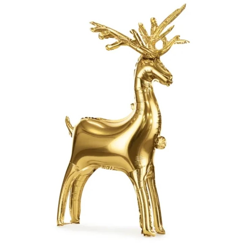 Globos de Foil de 73Cm x 42Cm Reno ORO    www.globodeco.es