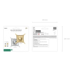 Globos de Foil Forma Cuadrada Oro Plata   www.globodeco.es