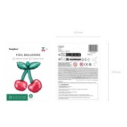 Globos de Foil de 31Cm x 28Cm Guindas      www.globodeco.es
