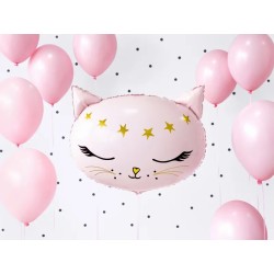 Globos de Foil de 48Cm x 39Cm Gato Rosa      www.globodeco.es