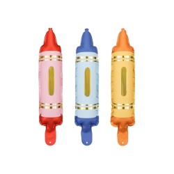 Globos de Foil de 12" (30Cm) Ceras de Colores    www.globodeco.es