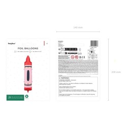 Globos de Foil de 41" (104Cm) Cera Color Rojo    www.globodeco.es