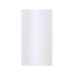 Tulle 15cm x 9m de color Blanco.    www.globodeco.es