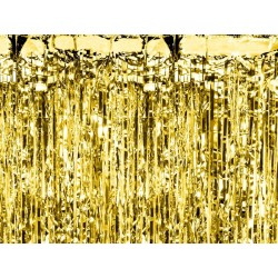 Cortina Fiesta de Foil 200Cm x 100Cm ORO METAL www.globodeco.es
