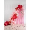 Cortina Fiesta Foil 200Cm x 100Cm Rosa Claro Pastel www.globodeco.es