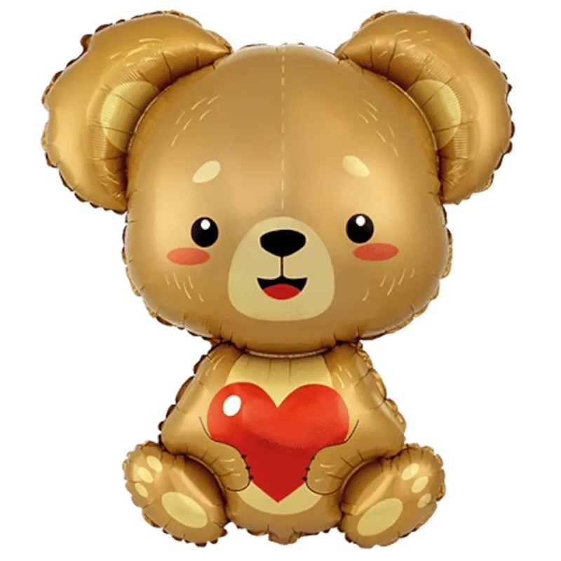 Globos de Foil Supershape de 33" x 27"  OSITO AMOR  www.globodeco.es