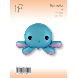 Globos de Foil Supershape de 31" x 25" PULPO FELIZ  www.globodeco.es